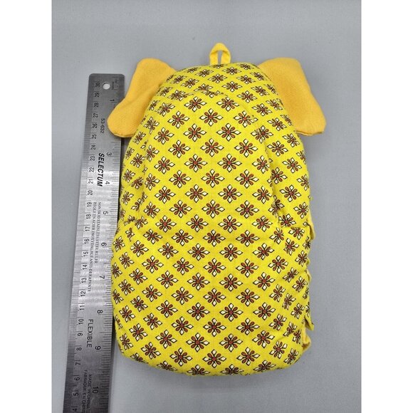 Embroidered Folk Art Yellow Elephant Oven‎ Mitt Handmade in Thailand - Picture 2 of 7